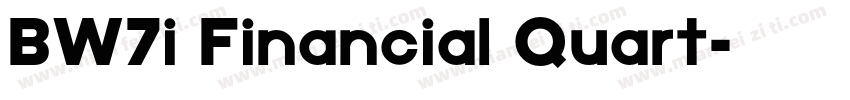 BW7i Financial Quart字体转换